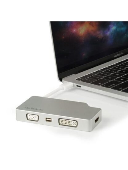 STARTECH  ADAPTADOR 4 EN 1 DE AUDIO Y VIDEO PARA VIAJES USB-C A VGA DVI HDMI O MINI DISPAYPORT - Image 7