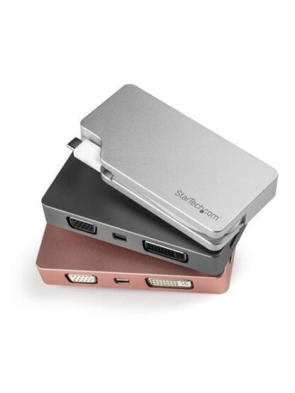 STARTECH  ADAPTADOR 4 EN 1 DE AUDIO Y VIDEO PARA VIAJES USB-C A VGA DVI HDMI O MINI DISPAYPORT - Image 8