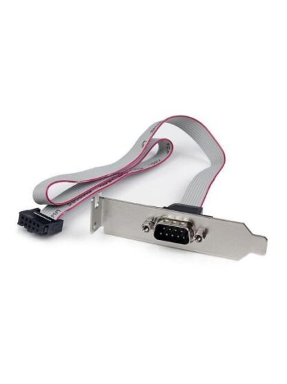 STARTECH  ADAPTADOR DE BAJO PERFIL IDC MACHO - DB-9 HEMBRA GRIS