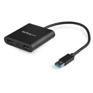 STARTECH  ADAPTADOR DE VIDEO EXTERNO USB 3.0 A 2 PUERTOS HDMI 4K PARA 2 PANTALLAS