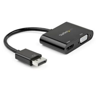 STARTECH  ADAPTADOR DISPLAYPORT 1.2 MACHO - HDMI-VGA HEMBRA 4K 60HZ NEGRO