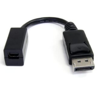 STARTECH  ADAPTADOR DISPLAYPORT 1.2 MACHO - MINI DISPLAYPORT HEMBRA 15CM NEGRO