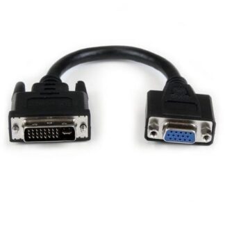 STARTECH  ADAPTADOR DVI MACHO - VGA HEMBRA 20CM NEGRO