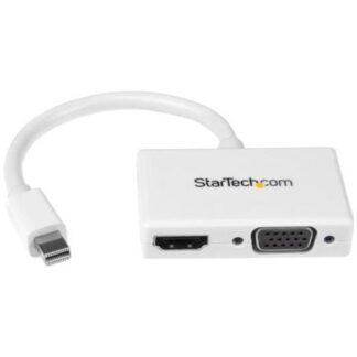 STARTECH  ADAPTADOR MINI DISPLAYPORT 1.2 - HDMI-VGA 1080P BLANCO