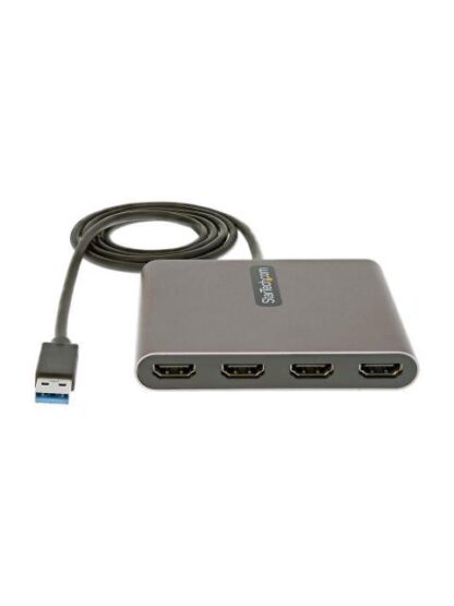 STARTECH  ADAPTADOR USB 3.0 MACHO - 4X HDMI HEMBRA GRIS - Image 3