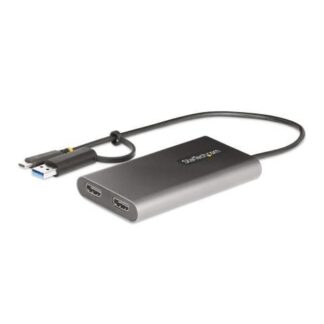 STARTECH  ADAPTADOR USB-C 3 MACHO - 2X HDMI HEMBRA GRIS