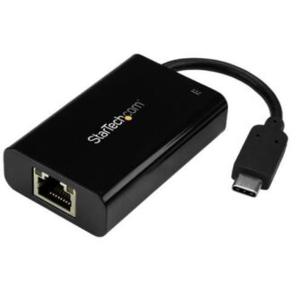 STARTECH  ADAPTADOR USB-C DE RED ETHERNET GIGABIT CON ENTREGA DE POTENCIA 5000 MBIT-S NEGRO