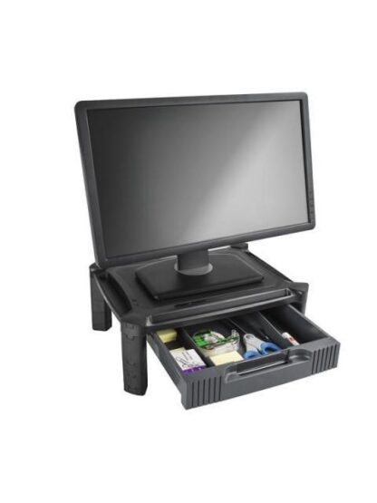 STARTECH  BASE DE SOPORTE PARA MONITOR 13 - 27 CON CAJON Y ALTURA AJUSTABLE HASTA 10KG NEGRO - Image 7
