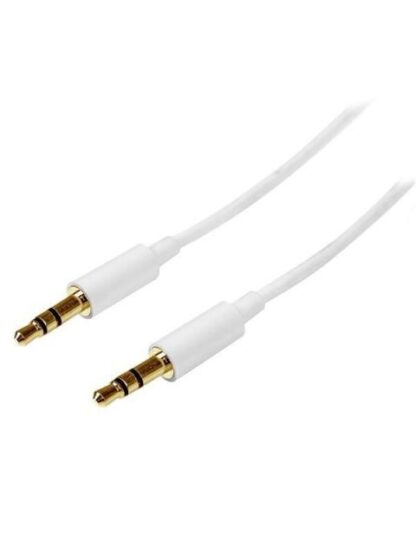 STARTECH  CABLE 3.5MM MACHO - 3.5MM MACHO 2 METROS BLANCO