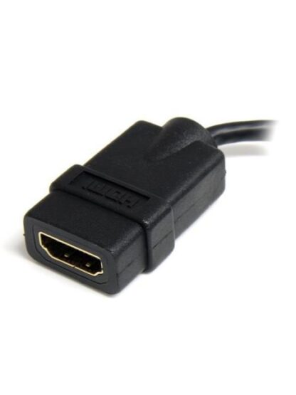 STARTECH  CABLE ADAPTADOR HDMI HEMBRA - MICRO HDMI MACHO 12CM NEGRO - Image 2