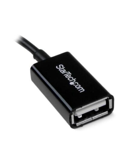 STARTECH  CABLE ADAPTADOR MICRO USB MACHO - USB A HEMBRA 12CM NEGRO - Image 2