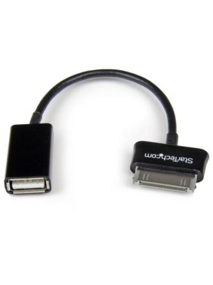 STARTECH  CABLE ADAPTADOR USB PARA SAMSUNG GALAXY TAB - USB A HEMBRA 15CM NEGRO