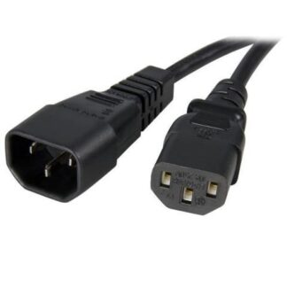 STARTECH  CABLE DE PODER C13 COUPLER MACHO - C14 COUPLER HEMBRA 90CM NEGRO