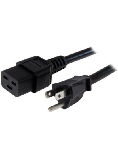 STARTECH  CABLE DE PODER NEMA 5-15P MACHO - C19 HEMBRA 1.8 METROS NEGRO