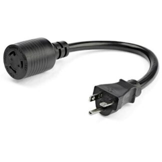 STARTECH  CABLE DE PODER NEMA L5-20P MACHO - NEMA L5-20R HEMBRA 90CM NEGRO