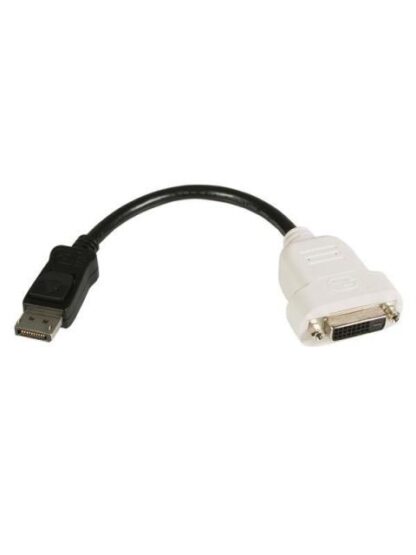 STARTECH  CABLE DISPLAYPORT 1.2 MACHO - DVI-I HEMBRA 1080P 24CM NEGRO