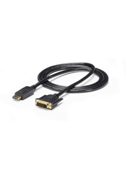 STARTECH  CABLE DISPLAYPORT 1.2 MACHO - DVI MACHO 1080P 60HZ 1.8 METROS NEGRO