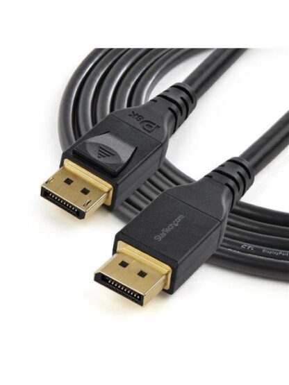 STARTECH  CABLE DISPLAYPORT CON CERTIFICACION VESA DISPLAYPORT 1.4 MACHO - DISPLAYPORT 1.4 MACHO 8K 60HZ 4 METROS NEGRO - Image 5
