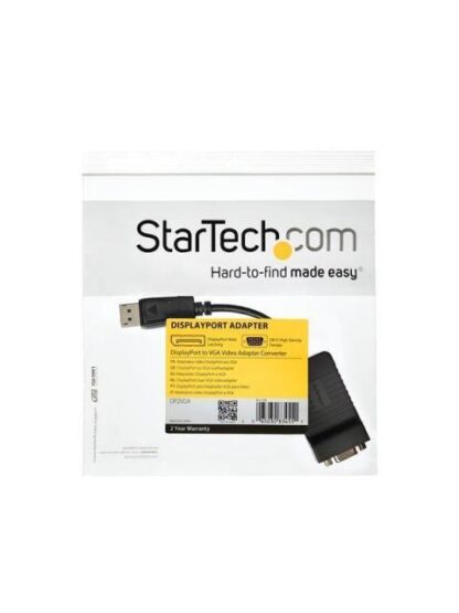 STARTECH  CABLE DISPLAYPORT 1.2 MACHO - VGA 25CM NEGRO - Image 7