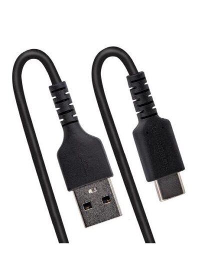 STARTECH  CABLE ESPIRAL USB-A MACHO - USB-C MACHO 1 METRO NEGRO - Image 5