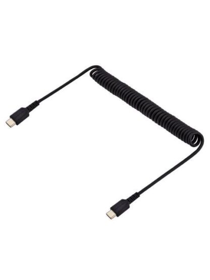 STARTECH  CABLE ESPIRAL USB-C MACHO - USB-C MACHO 1 METRO NEGRO - Image 2