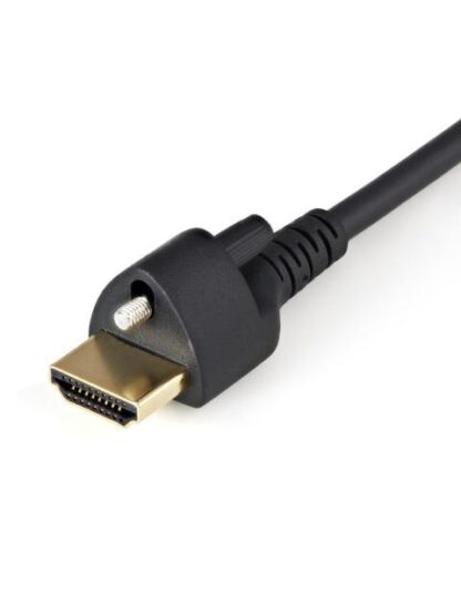 STARTECH  CABLE HDMI 2.0 MACHO - HDMI 2.0 MACHO TORNILLO DE SEGURIDAD 4K 60HZ 2 METROS NEGRO - Image 2