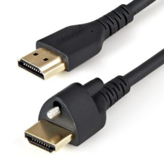 STARTECH  CABLE HDMI 2.0 MACHO - HDMI 2.0 MACHO TORNILLO DE SEGURIDAD 4K 60HZ 2 METROS NEGRO