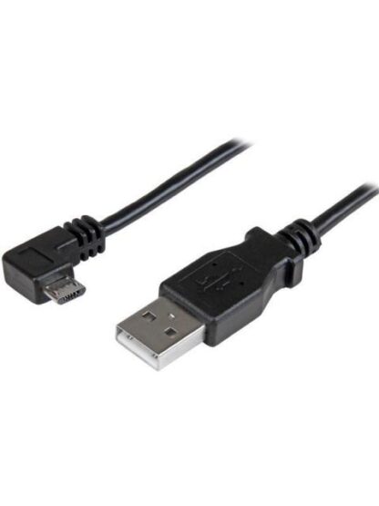 STARTECH  CABLE MICRO USB ACODADO A LA DERECHA 50CM NEGRO