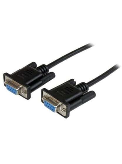 STARTECH  CABLE NULO DE MODEM SERIAL RS232 DB9 HEMBRA - HEMBRA 2 METROS NEGRO
