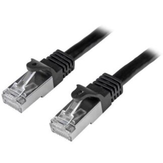 STARTECH  CABLE PATCH CAT6 S-FTP BLINDADO SIN ENGANCHES RJ-45 MACHO - RJ-45 MACHO 2 METROS NEGRO
