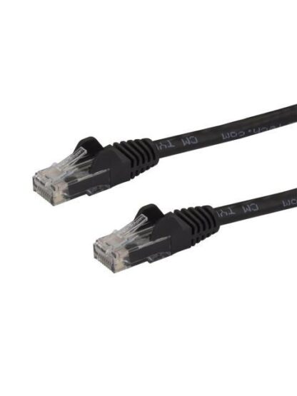 STARTECH  CABLE PATCH CAT6 UTP SIN ENGANCHES RJ-45 MACHO - RJ-45 MACHO 1.8 METROS NEGRO