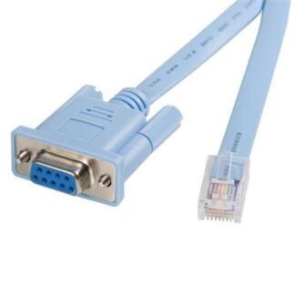 STARTECH  CABLE RJ45 MACHO - SERIAL DB9 HEMBRA 1.8 METROS AZUL
