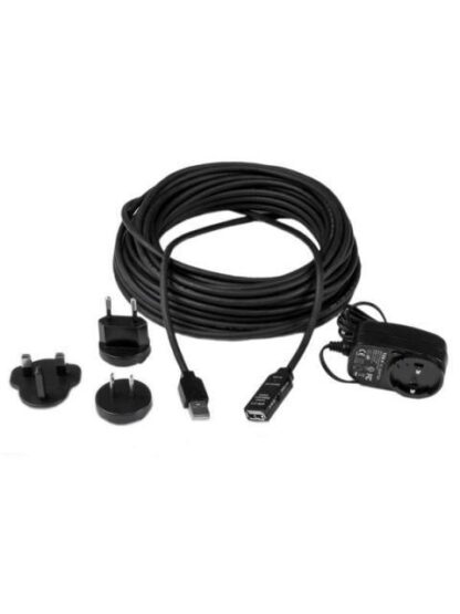 STARTECH  CABLE USB 2.0 DE EXTENSION ALARGADOR ACTIVO USB A MACHO - USB A HEMBRA 15 METROS NEGRO - Image 4