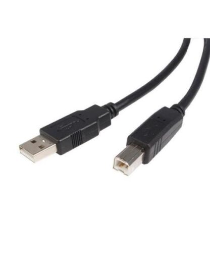 STARTECH  CABLE USB 2.0 PARA IMPRESORA USB A MACHO - USB B MACHO 1.8 METROS NEGRO