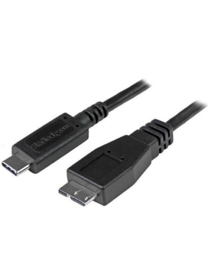 STARTECH  CABLE USB 3.1 C MACHO - MICRO USB B MACHO 1 METRO NEGRO