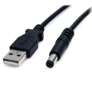 STARTECH  CABLE USB A MACHO - CONECTOR COAXIAL 2 METROS NEGRO