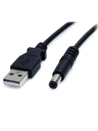 STARTECH  CABLE USB A MACHO - CONECTOR COAXIAL 2 METROS NEGRO