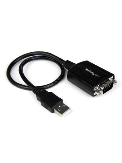 STARTECH  CABLE USB A MACHO - DB9 MACHO 31CM NEGRO