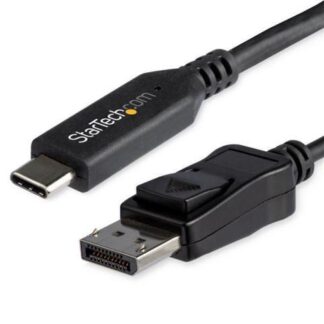 STARTECH  CABLE USB-C MACHO - DISPLAYPORT MACHO 1.8 METROS NEGRO