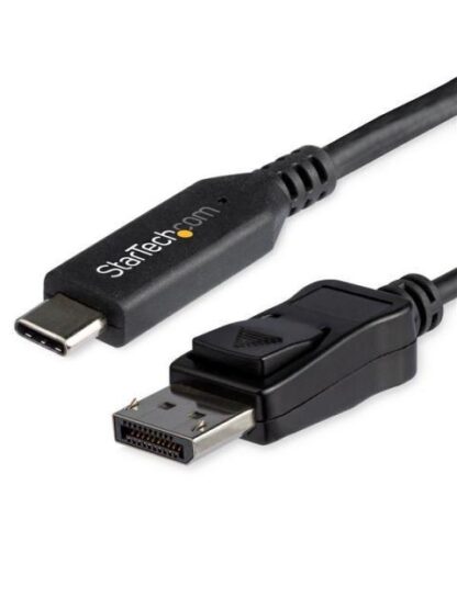 STARTECH  CABLE USB-C MACHO - DISPLAYPORT MACHO 1.8 METROS NEGRO