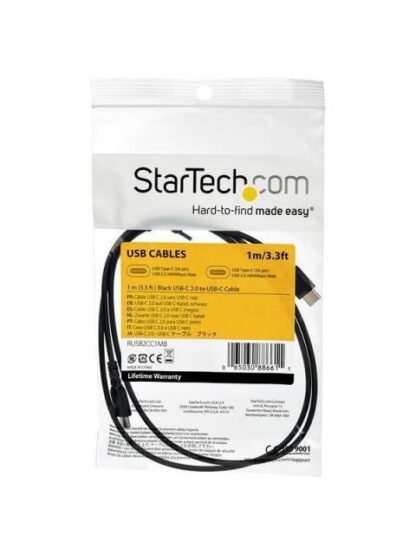 STARTECH  CABLE USB MACHO - USB-C MACHO 1 METROS NEGRO - Image 7