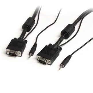 STARTECH  CABLE VGA (D-SUB) + 3.5MM MACHO 7.6 METROS NEGRO