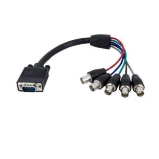 STARTECH  CABLE VGA HD15 MACHO - 5X BNC COAXIAL HEMBRA NEGRO