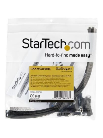 STARTECH  CABLES DE SEGURIDAD DE DOBLE LAZO NEGRO - Image 6