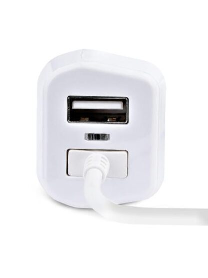 STARTECH  CARGADOR PARA AUTO USBLT2PCARW2 1X USB-A CON CABLE LIGHTNING BLANCO - Image 4