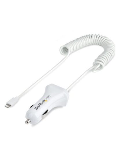 STARTECH  CARGADOR PARA AUTO USBLT2PCARW2 1X USB-A CON CABLE LIGHTNING BLANCO - Image 8