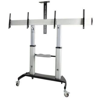 STARTECH  CARRITO SOPORTE STNDMTVDUO PARA DOS PANTALLAS 37 - 60 HASTA 5KG C-U PLATA