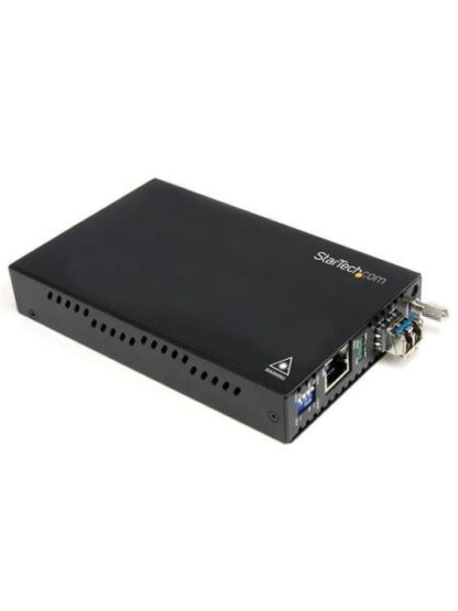 STARTECH  CONVERTIDOR DE MEDIOS GIGABIT ETHERNET RJ45 A FIBRA OPTICA LC MULTIMODO 550 METROS