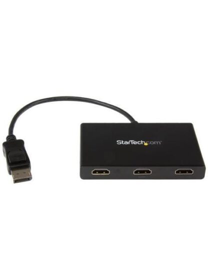 STARTECH  CONVERTIDOR DISPLAYPORT - 3X HDMI HUB MST DP 1.2 NEGRO