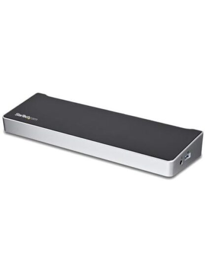 STARTECH  DOCKING STATION DK30CH2DEP USB-C 2X USB 3.0 1X HDMI 2X DISPLAYPORT 1X RJ-45 PLATA-NEGRO